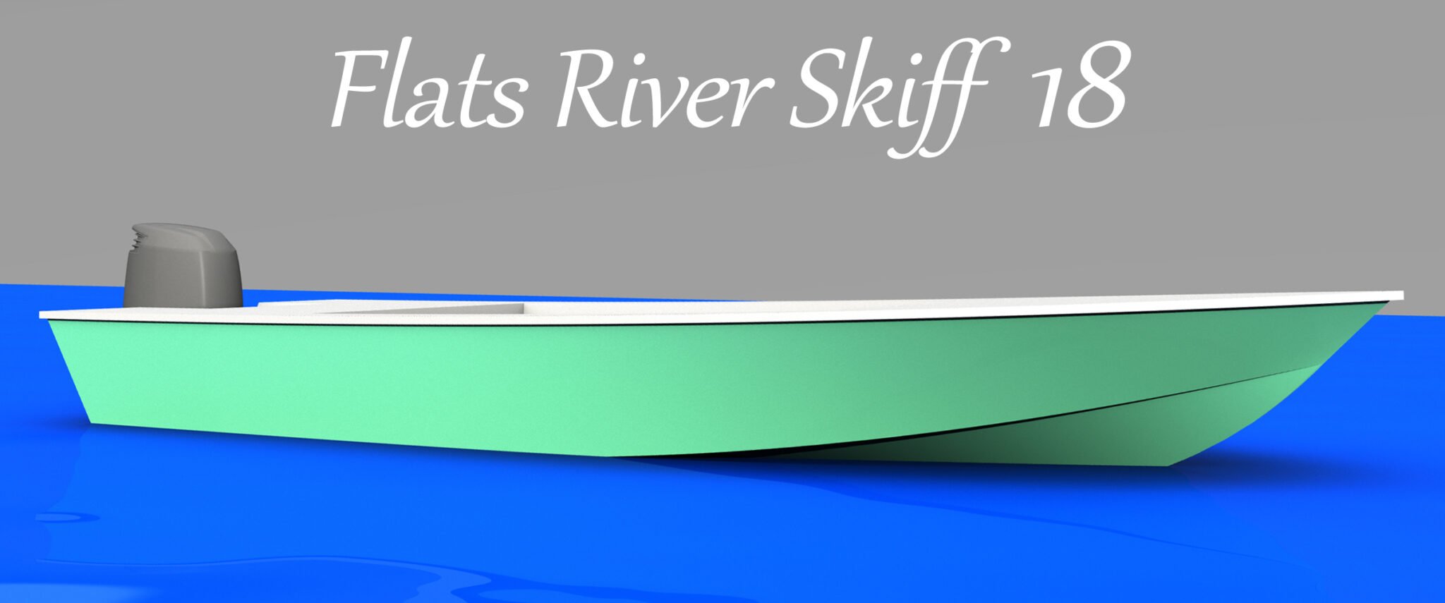 Bay Boat Plans - Flats Boat Plans -Flats River Skiff 18 - Salt Boatworks